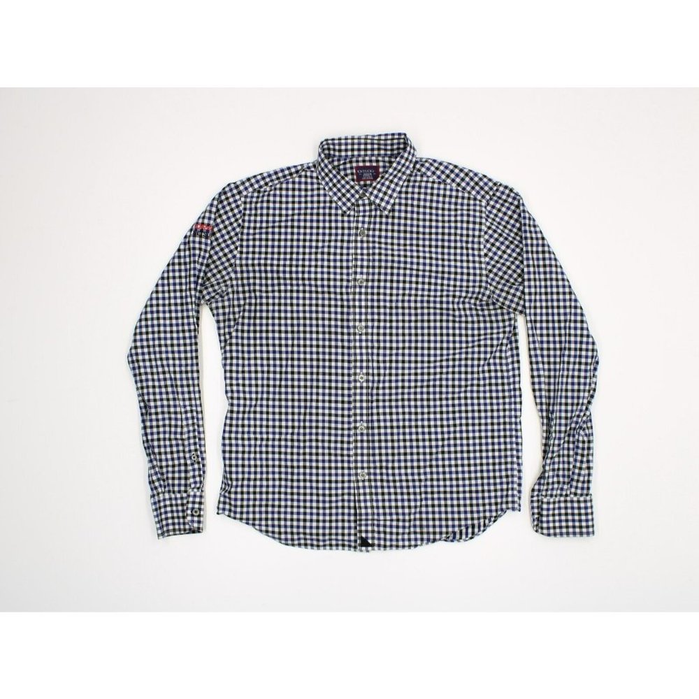 UNTUCKit Men's Size Medium Shirt Multi Color Plaid Medium Fit Button Long Sleeve